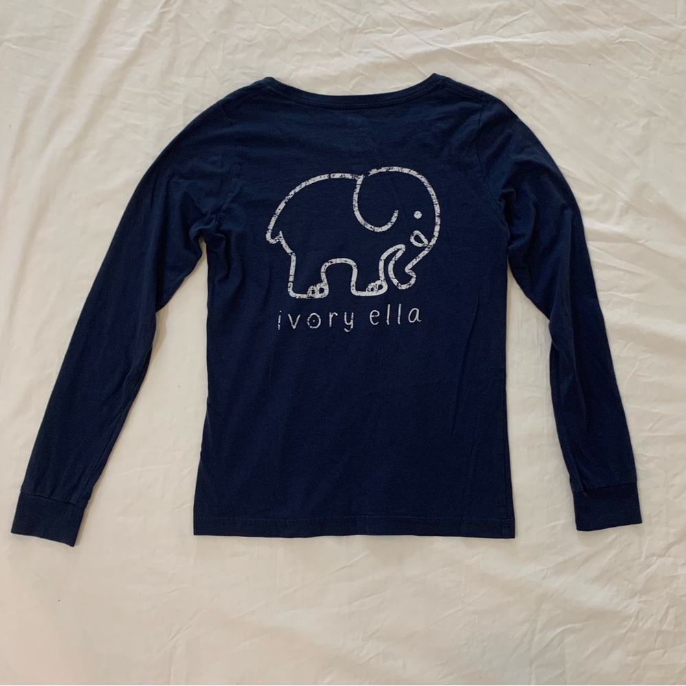 Vintage Navy Ivory Ella Long Sleeve T